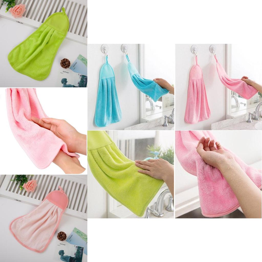 Elegant And Soft Coral Velvet Hand Towel Perfect Addition To Any Kitchen