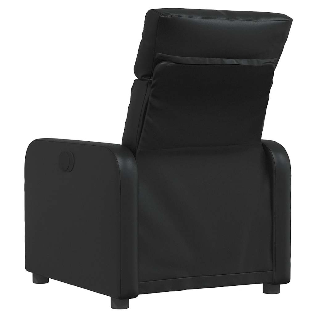 Relax Chair Black Synthetic Leather
