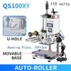 ZONESUN Pneumatische Stanzmaschine Heißpresse Digital Buch Lederbearbeitung Papier Holz Benutzerdefiniertes Logo Prägung Folienzuführer ZS-QS100