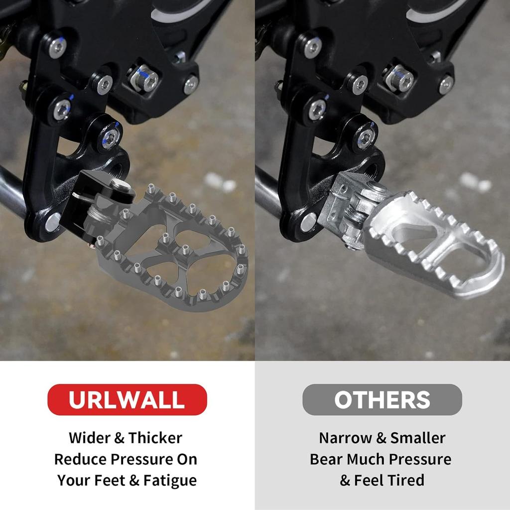 2pcs Foot Pegs Holder for Sur Ron Light Bee X and S Segway X160 X260 Honda CRF150F 03-19 CRF230F 03-19,CNC Aluminum Anti-rust Durable Foot Peg