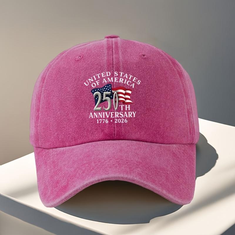 US Th Anniversary Patriotic Baseball Cap  Adjustable Snap Lightweight And Comfortable Designed for AmericaS Th Birth