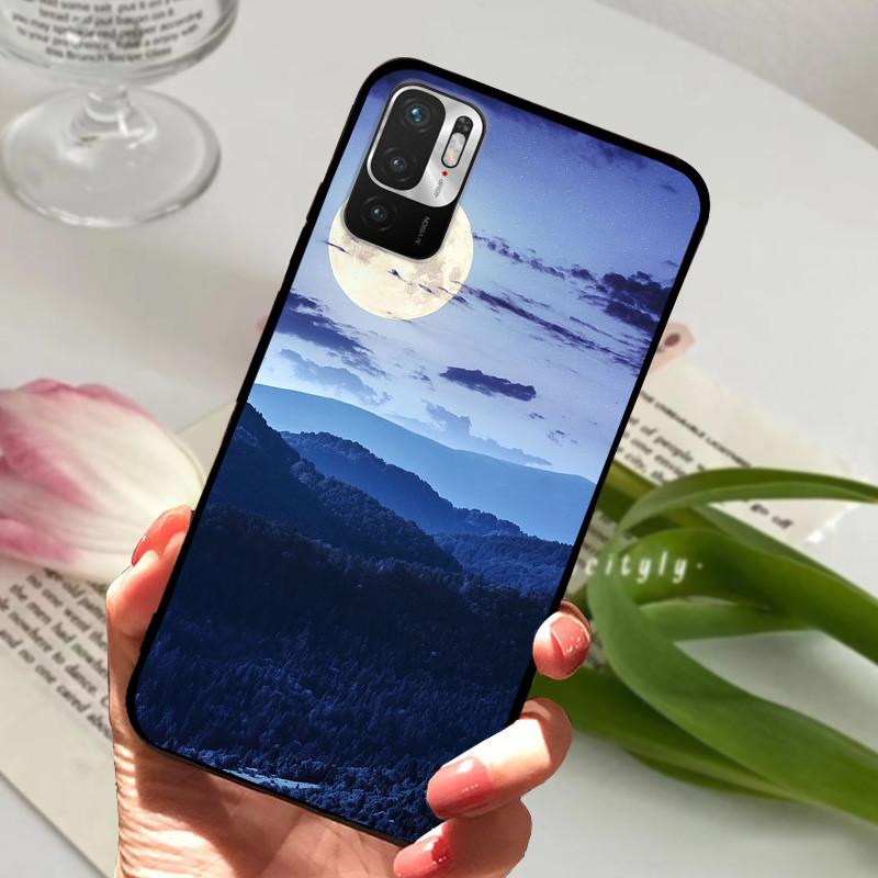 Für Redmi Note 10 5G Hülle M2103K19C Tier Silikon Weiches TPU Handyhüllen Für Xiaomi Poco M3 Pro 5G Stoßfest Bumper Fundas
