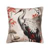 Japanese Cranes And Conifers Pillow Case Square Pillow Cover Morden Pillowcases For Living Room Bed Chair