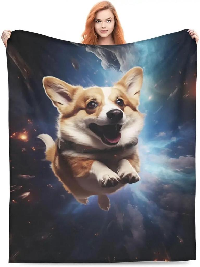 CorgiPrint Throws Soft  Lightweight Blankets for Dog Lovers Perfect Gift for Boys  Girls
