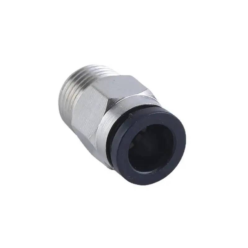 Pneumatik-Fittings Messing Mini-Verbinder Luftschlauch Schnellkupplung PC4-M3/M4/M5 4mm Gewinde Durchgangsgerade Verbindung