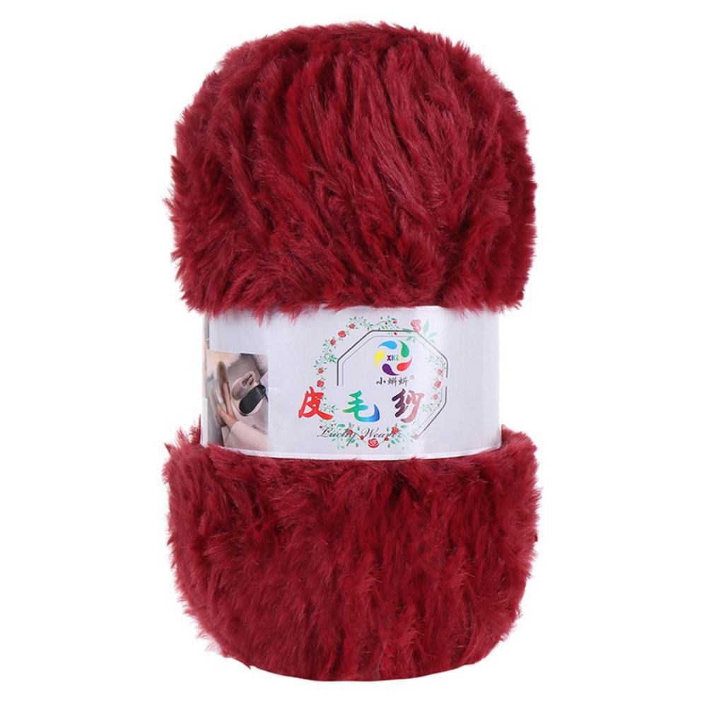 100G/Ball Imitation Mink Wool Yarn Faux Fur Yarn Cashmere Hand Knitting Crochet Sweater Thread Clothes Scarf Fluffy Mink Yarn