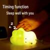 Little Veggie Silicone Night Light: Rechargeable Bedside Lamp & Creative Gift