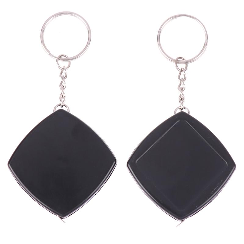 Square 2M Tape Measure Retractable Gift Small Steel Portable Ruler Key Chain