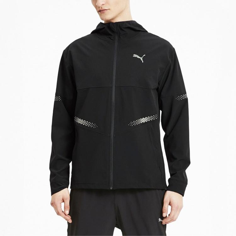 PUMA Runner ID Hooded Jacket 'Black' Men's 519382-01