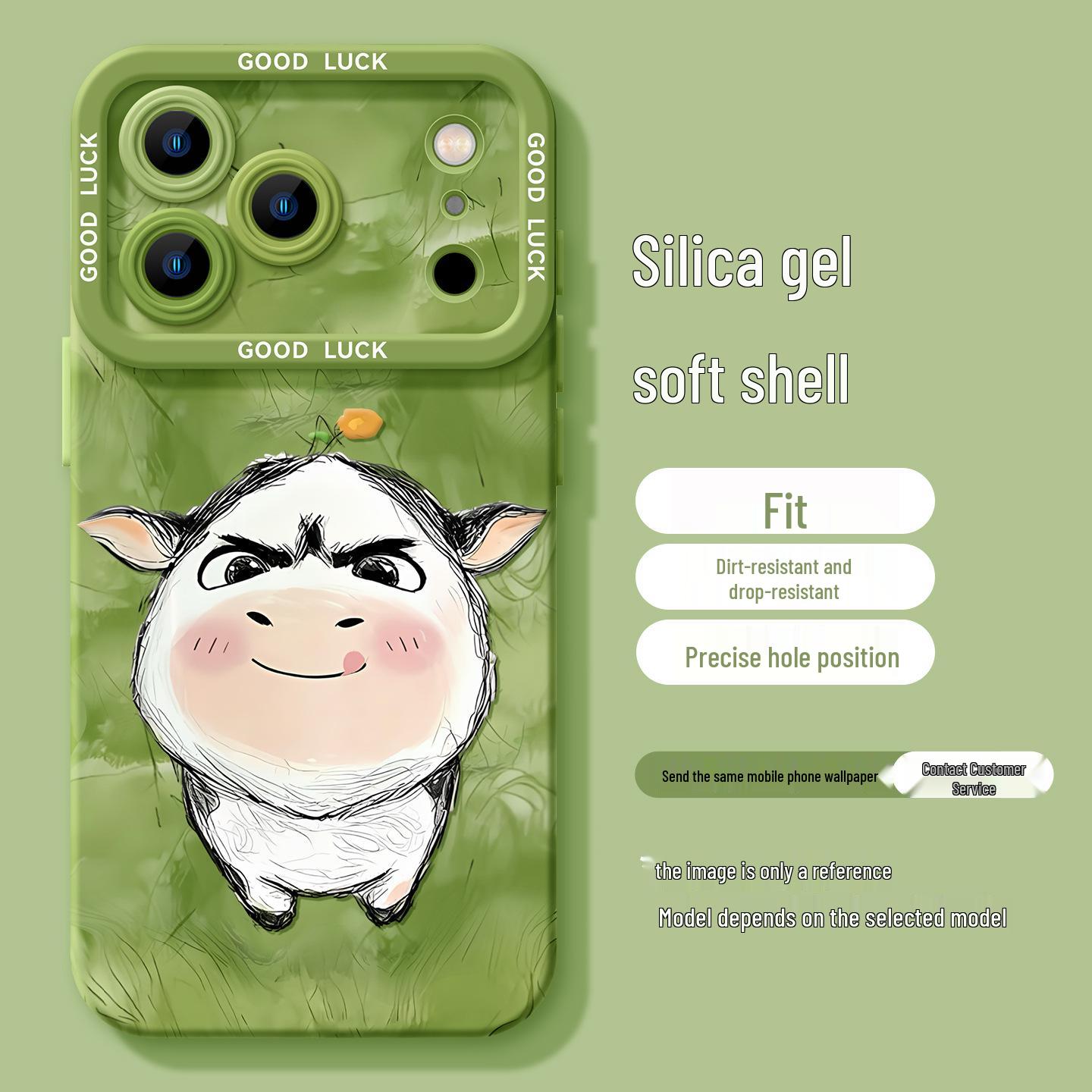 

Brave Bull Silicone Case: Compatible with iPhone 17/16 Pro Max/15/14/13 - Cute Spring Style, Soft Protection. iPhone 15 Pro