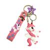 Dream Cartoon Rainbow Horse Unicorn Keychain Pendant Bag Couple Pendant Car Couple Ins Small Gifts