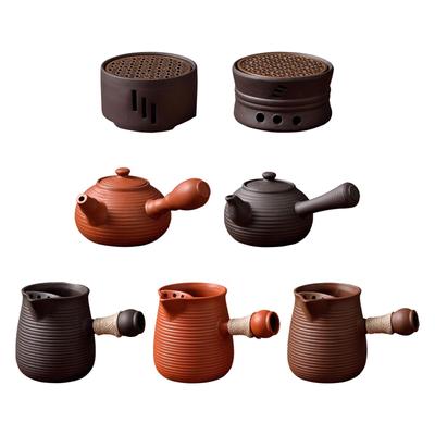 Ceramic Teapot Durable with Side Handle for Picnic Hiking Tea Lovers Gift
