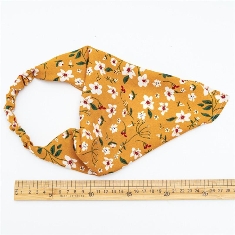 Foulard Floral Coiffure Poignet Bandeau Écharpe Foulard Triangulaire Accessoires Bandeau Cheveux Mode Chapeaux Femmes Cadeaux Créatifs Colo