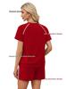 2026 Spring/Summer Women's Stretch Sport Casual Two-Piece Set - Round Neck Short Sleeve Top & Shorts