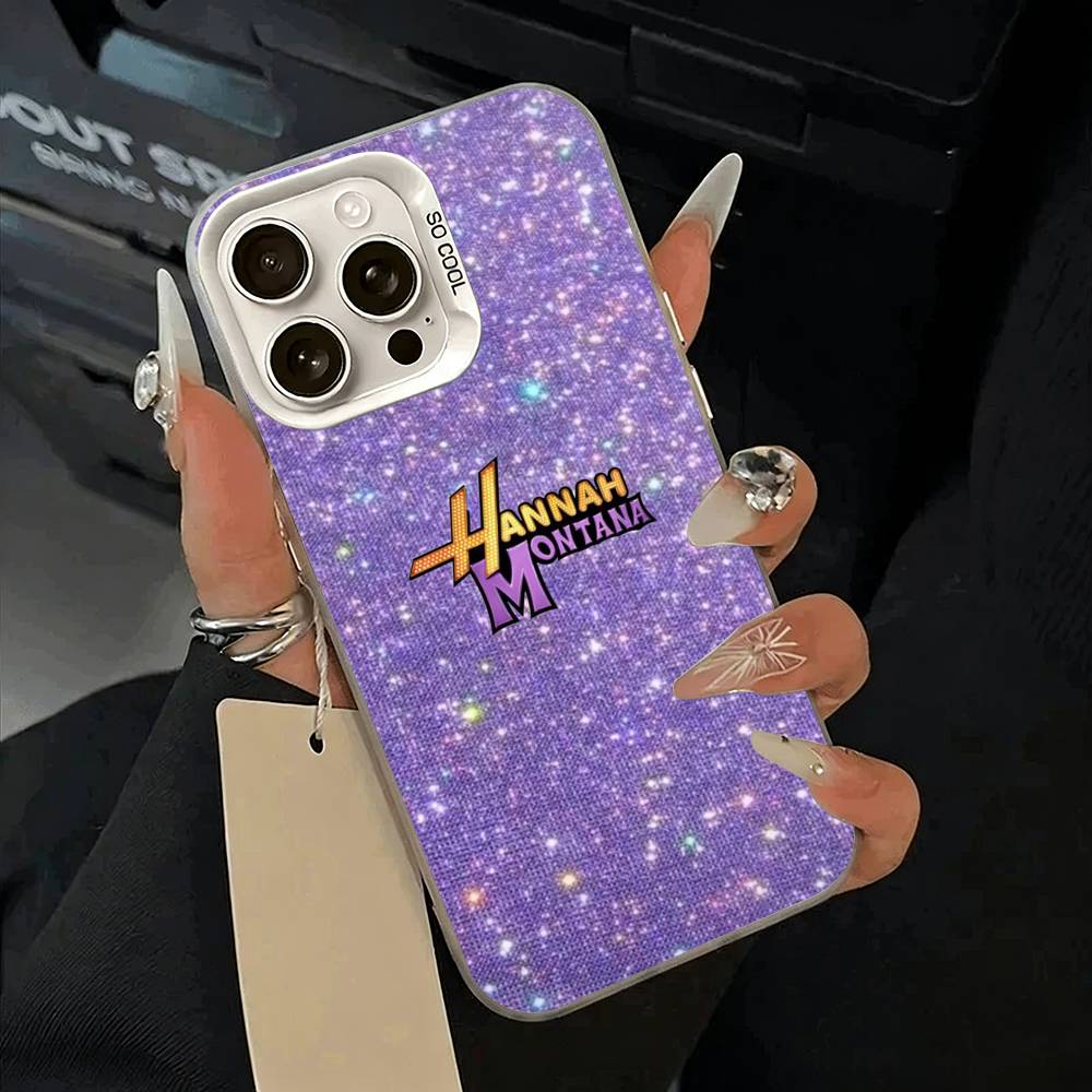 H-Hannah-M- Montana Phone Case For IPhone 17 Air 16 15 14 13 12 11 Pro Max White  Sliver  Hard Cover