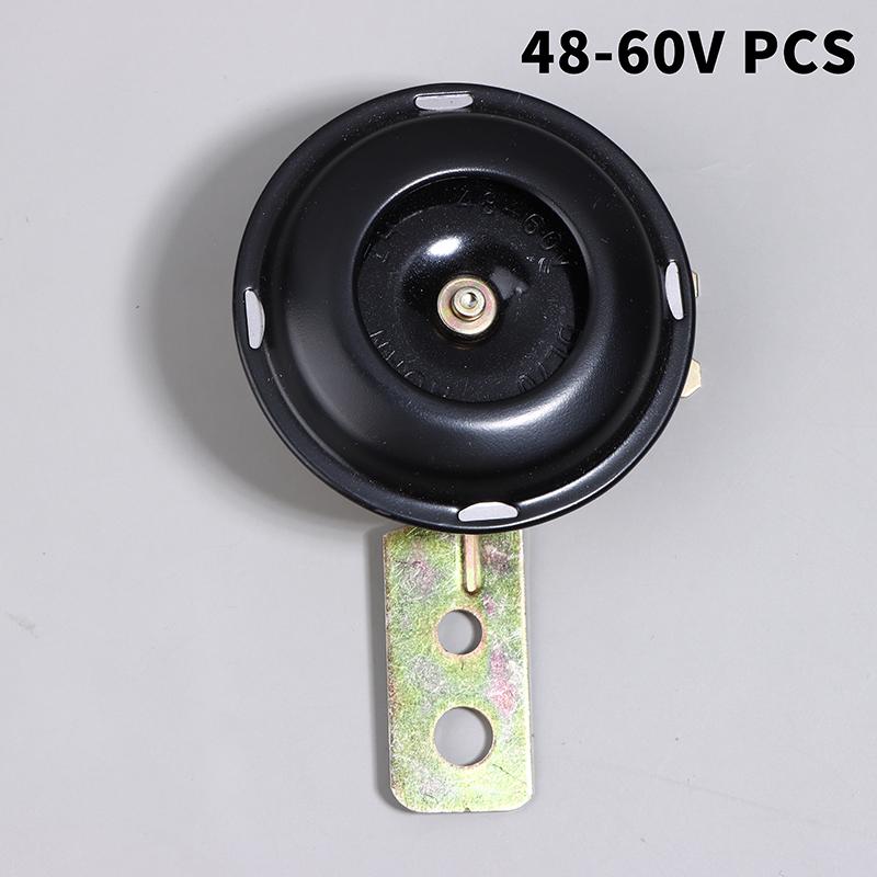 12V 48V 60V General Motorcycle Electric Horn Kit Waterproof Round Speaker Loud Electric Horn Suitable For Bicycle Scooter 105Db