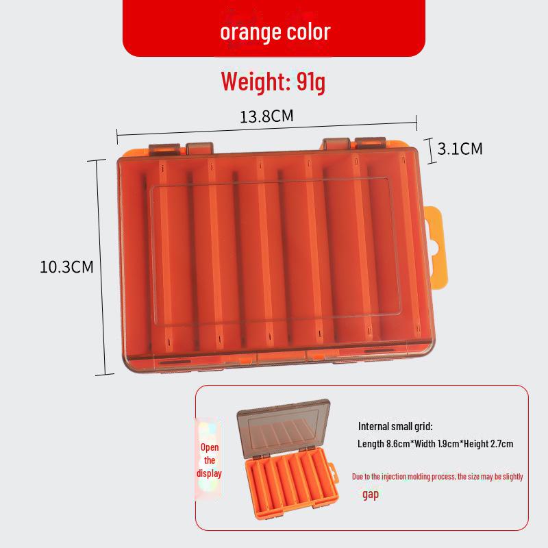 

Набор двухслойных коробок для приманки для окуня и мандаринки - Деревянная коробка для хранения креветок Y-type 12 grids оранжевый
