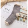Socks Women's coral fleece socks Winter towel thickened sleeping socks Snow floor socks Medium tube socks Half fleece socks