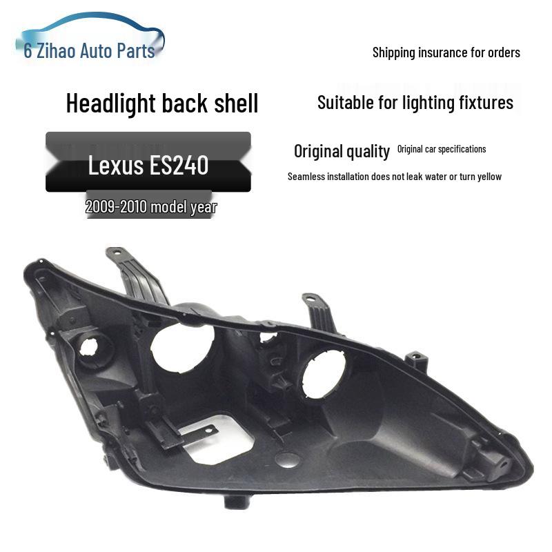 Compatible Lexus ES240 Headlight Back Shell (Black, '09-'12)