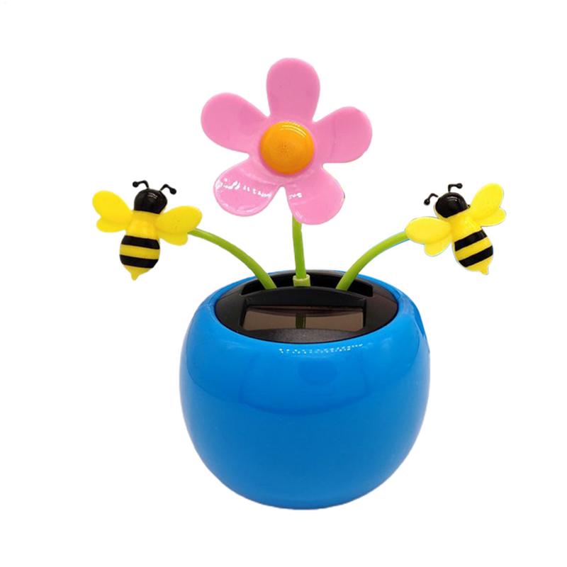 Solar Toy Sunflower Ornaments Dancing Flowers Solar Powered Car Dashboard Solar Automatic Swing Solar Flower Car Ornament