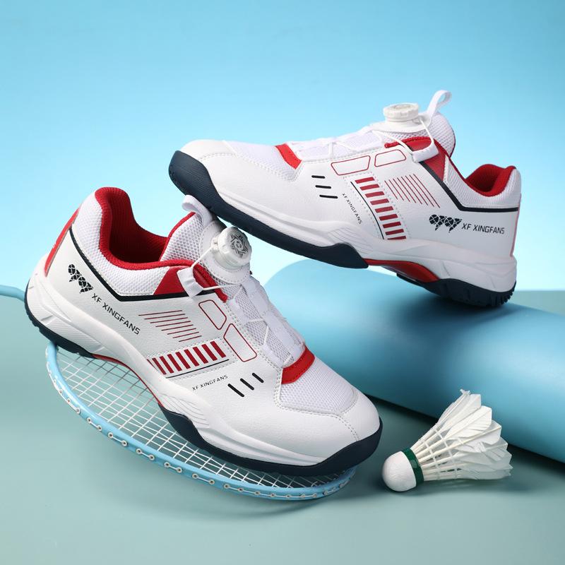 New Badminton Shoes Men's and Women's Professional Competition Training Non-Slip Breathable Ground-Fit Flying Sneakers