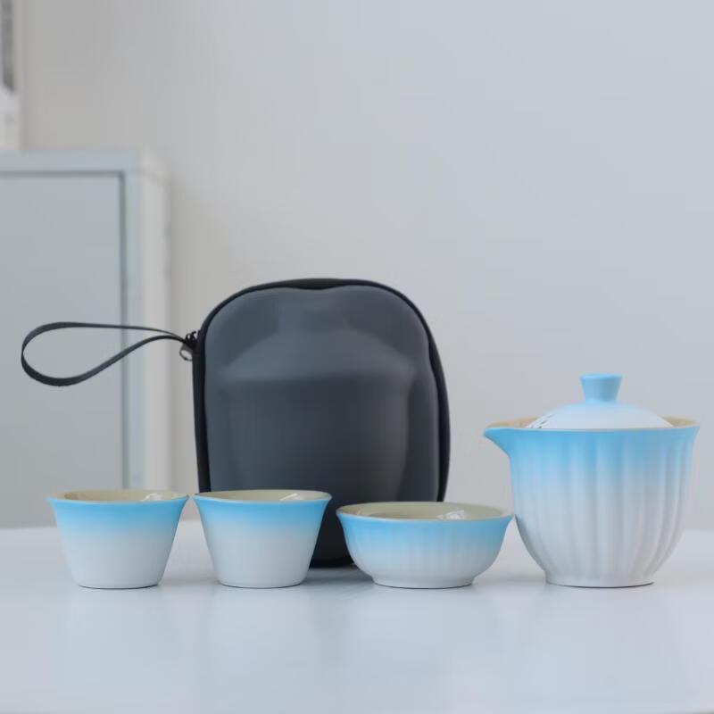 Premium Portable Ceramic Travel Tea Set