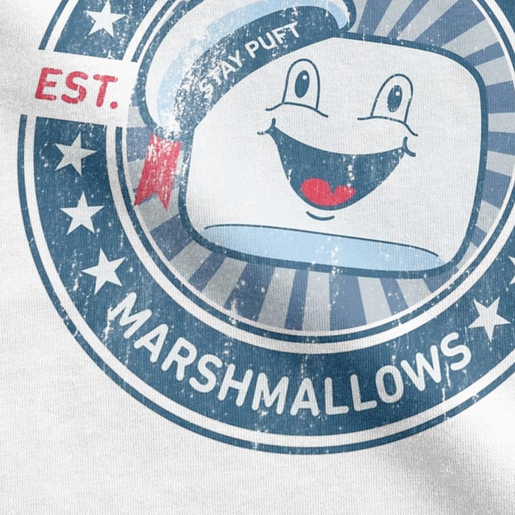 Stay Puft Marshmallows Movie T-Shirt for Men Funny 100% Cotton Tees O Neck Short Sleeve T Shirts Original Clothes