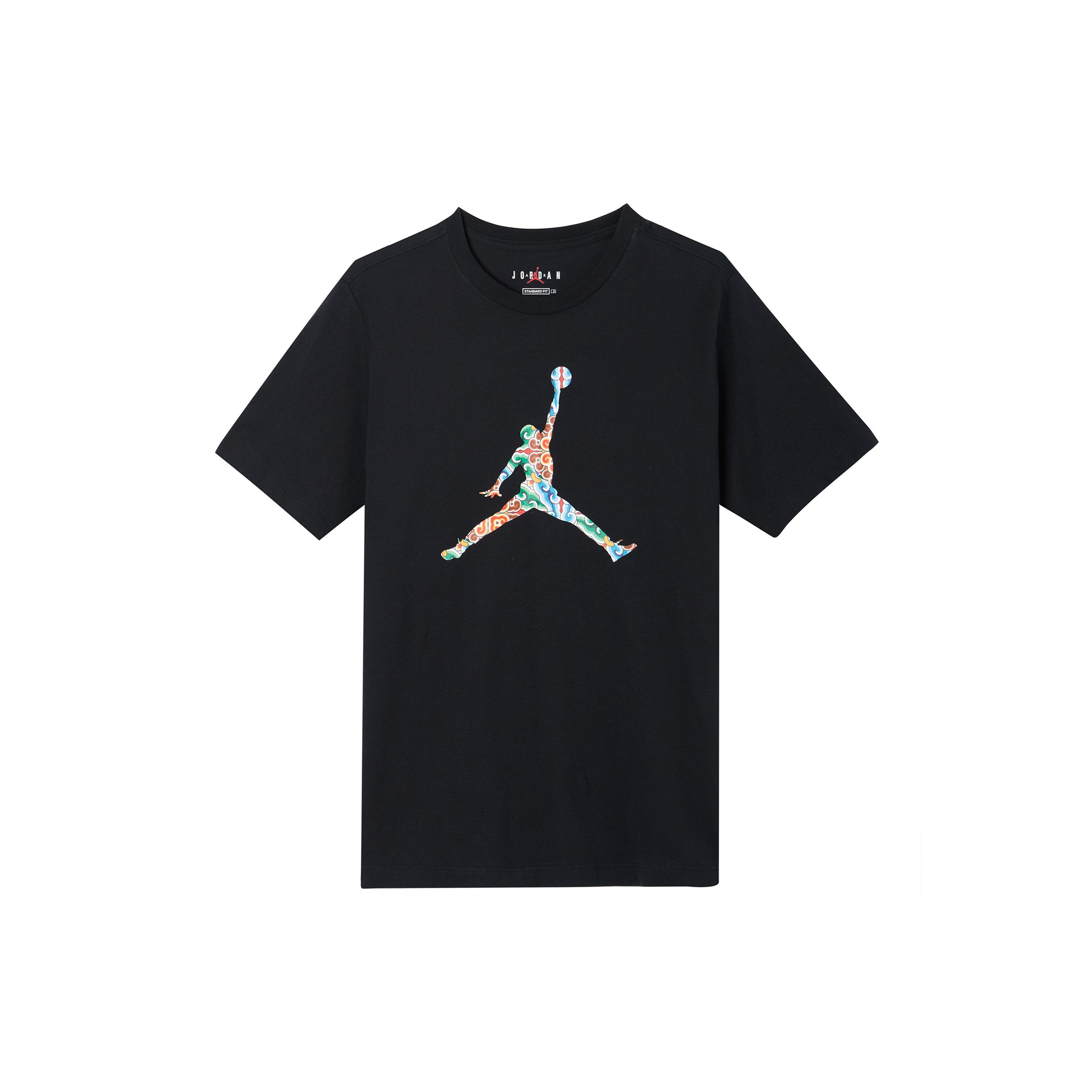 

Мужская футболка с коротким рукавом с большим логотипом Air Jordan Dazzling, черная DB3700-010 XS