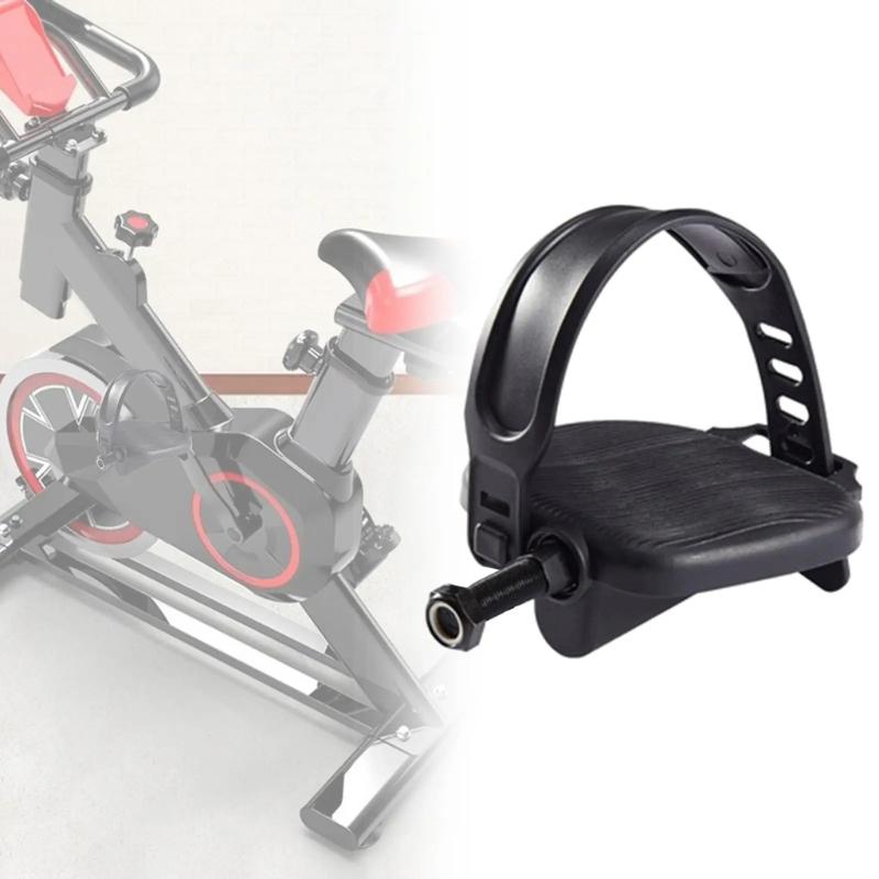 2 Pezzi Pedali Sostitutivi per Cyclette da Interno Sinistro e Destro Set Pedali per Biciclette Fitness da Interno Pedali per Biciclette da Esercizio