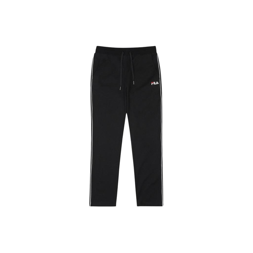 New FILA Knitted Sweatpants Unisex Black FS2FPC3108X-BLK