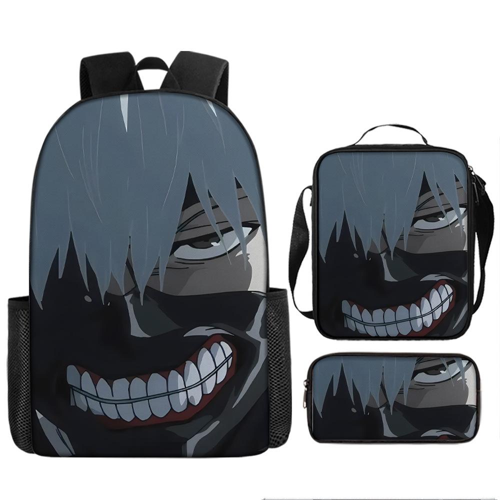 Anime Peripheral Backpack Tokyo Ghoul Food Backpack Kimuken School Bag Computer Bag Tokyo Ghoul Backpack
