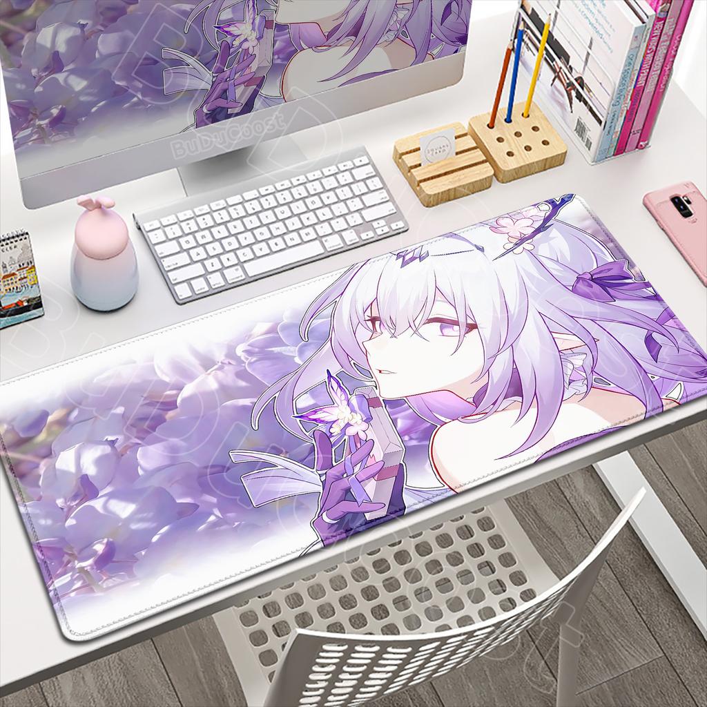 Anime Amphoreus Mouse Pad Gaming Honkai Star Rail Chrysos Heir Desk Mat Computer Accessories Mousepad Stitch Edge Keyboard Mat