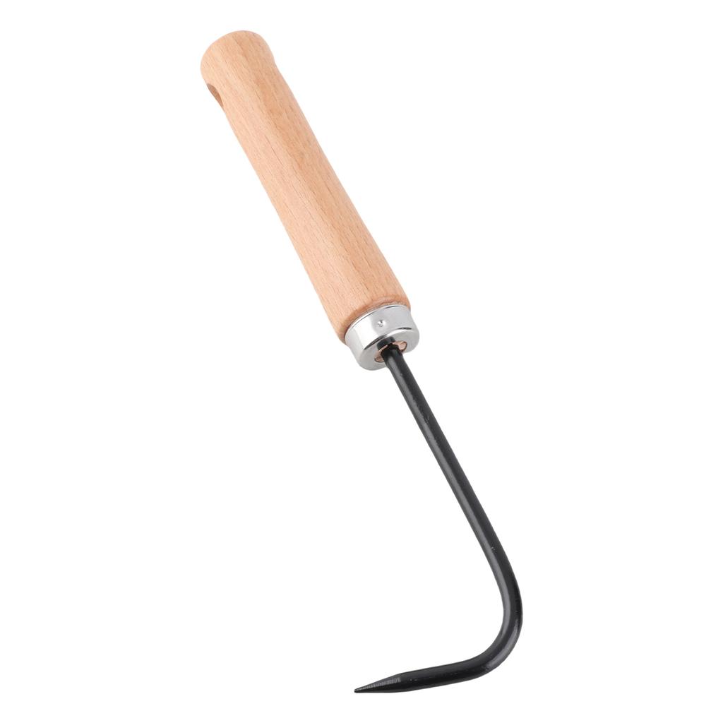 Garten Unkrautstecher Manuell mit Holzgriff Outdoor Grabwerkzeug Kultivator