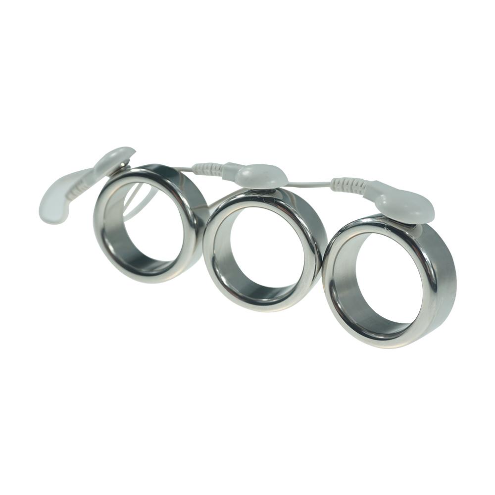 1 kus DIY 26mm/28mm/30mm pro výběr elektrického šoku z nerezové oceli zpožděné ejakulace erekční kroužek elektrošokový kroužek na penis erotická hračka