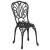 Garden Bistro Set 3 pcs Black Aluminum