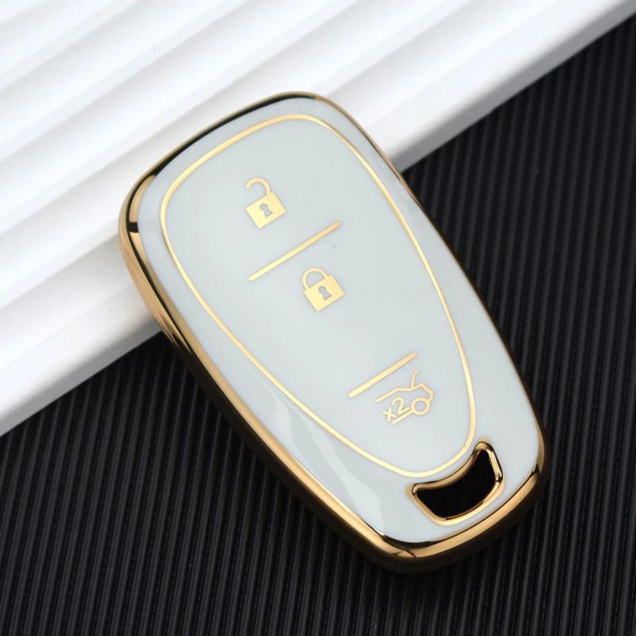 For Chevrolet Malibu Blazer Traverse Seeker Onix Equino Volt Bolt Trax Orlando Cruze Spark Sonic Camaro Tpu Car Key Case Cover