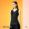 MiiOW Women's Wool Silk V-Neck Lace Padded Thermal Camisole