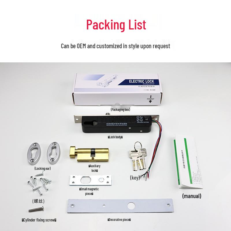 Custom Logo Electric Plug Lock for Doors: Cabinet, Shopping Mall, Residential, Metal, Wooden, and Prison Electric Control Locks