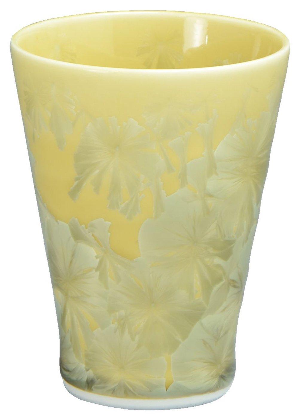 

Kyoto ware, Kiyomizu ware, Touan Kiln, Nagomi Cup, Flower Crystal (Yellow), KTA898