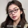 Vintage Lower Half Oval Glasses, Tortoiseshell Nerd Glasses Frames, Blue Light Blocking Reading Glasses, Round Frames, Lightweight Luxury Style