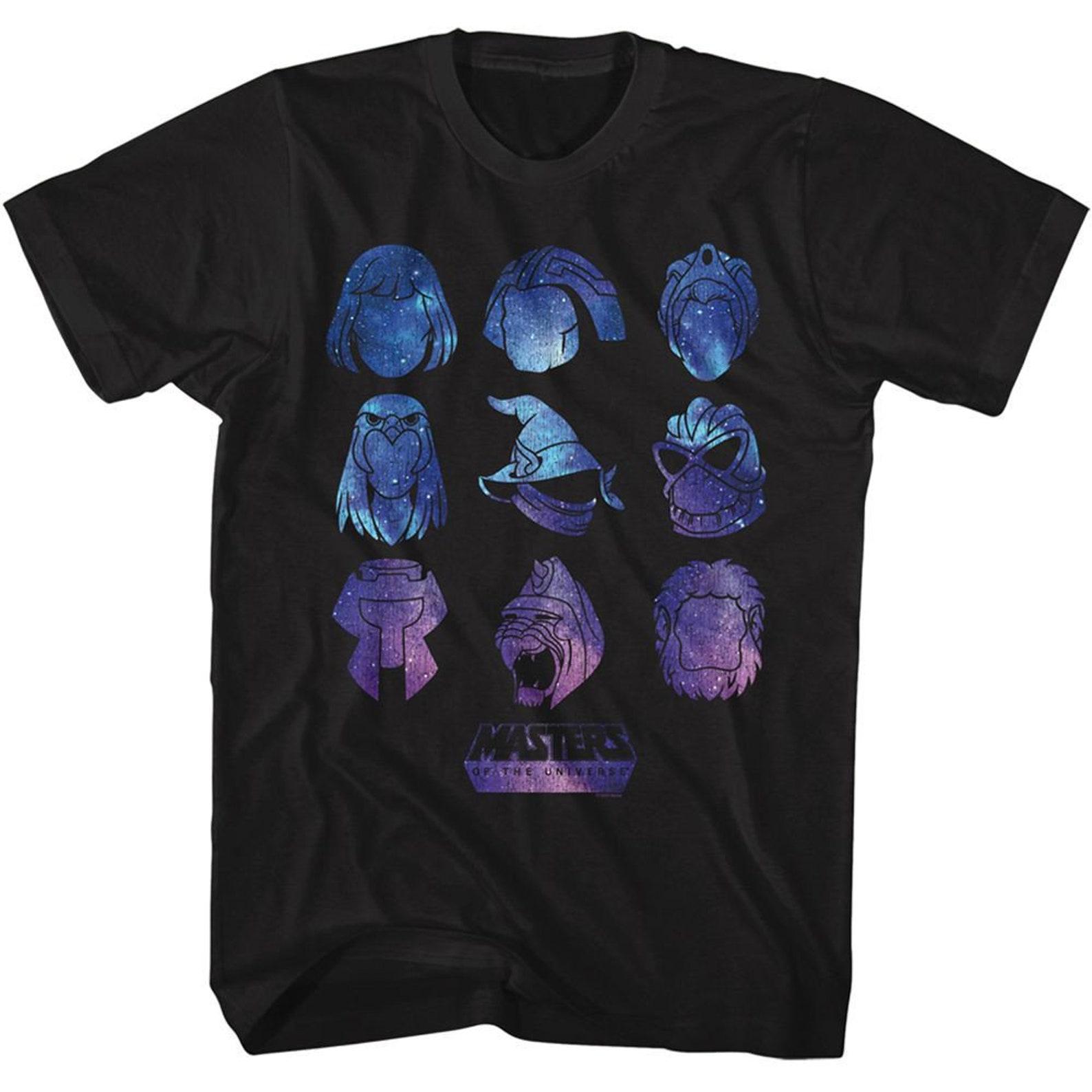Masters of the Universe Galaxy Heroes Black Adult T-Shirt 3XL