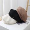 Korean Hat Women's Fashionable Autumn and Winter Woolen Beret with Face Small Big Head Beret Hat  Versatile Retro Painter Hat
