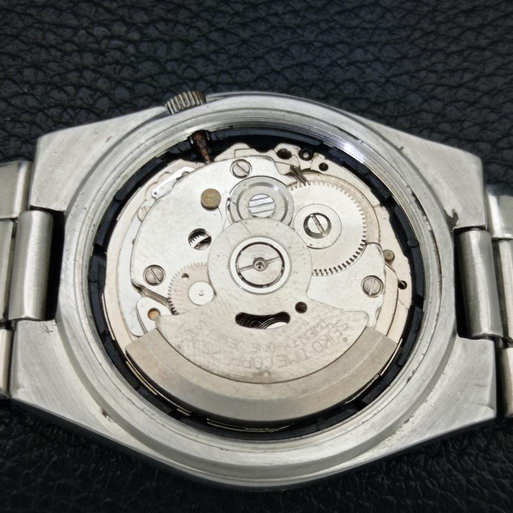 GENUINE VINTAGE SEIKO EXPO 70 AUTOMATIC JAPAN MENS BLUE DIAL WATCH A708782-1