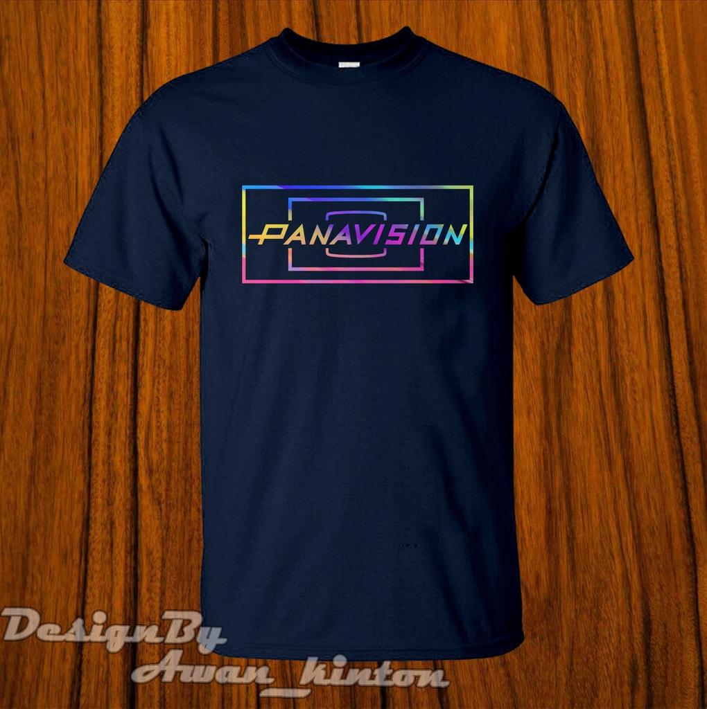 Herren- und Damen-T-Shirts Kleidung PANAVISION Lustiges Logo T-Shirt Baumwolle Hergestellt in den USA