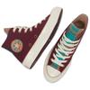 Converse Chuck 70 High Canvas & Plaid Deep Bordeaux A12452C