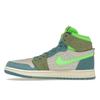 Air Jordan 1 High Zoom Comfort 2 University Blue Volt Damskie Sneakersy Białe Oliwkowe DV1305-433