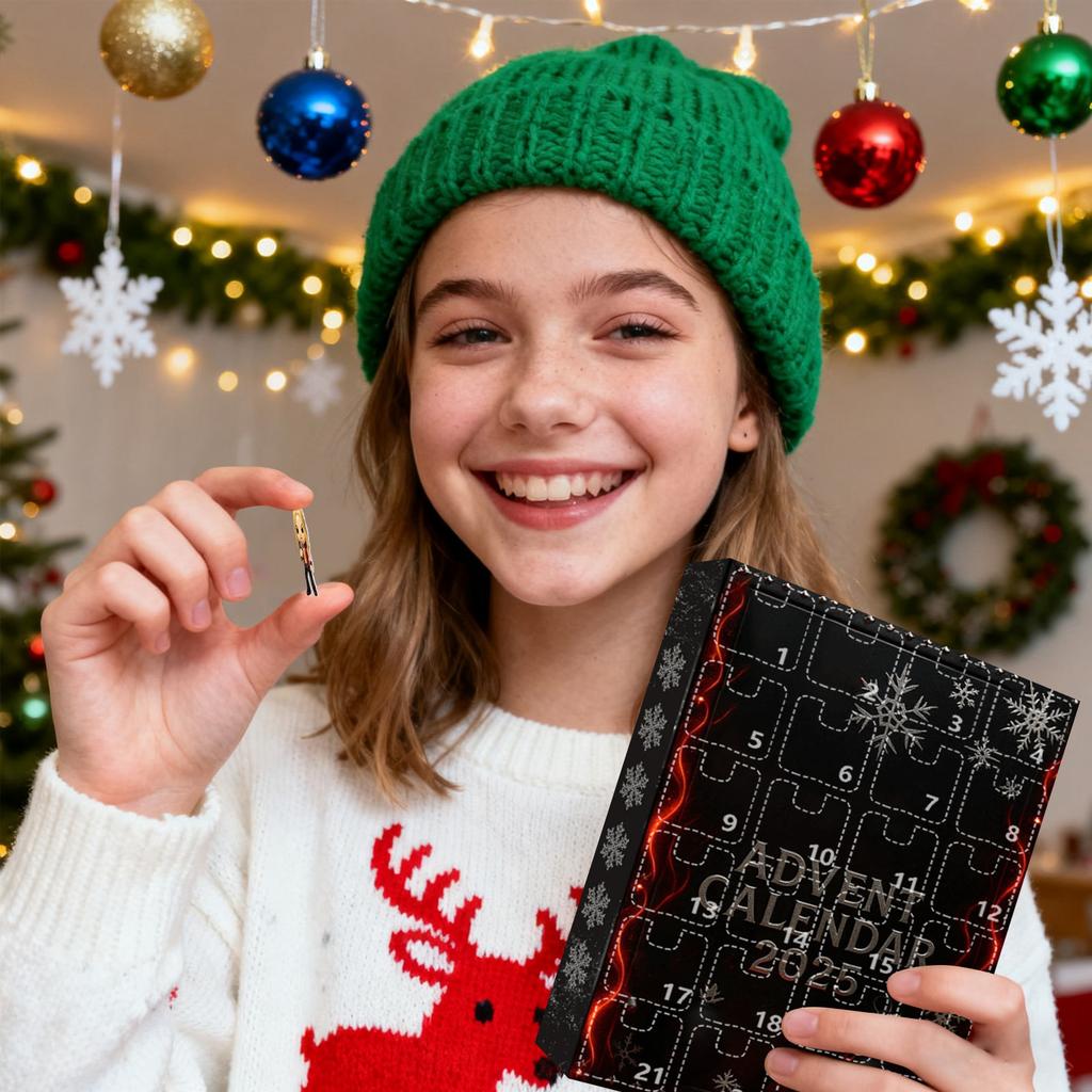 2D Ankunftskalender Enthält 24 Ankunftskalender, Countdown-Kalender und Überraschungs-Sammelobjekte