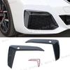 2PCS For BMW 5 Series G30 G38 2018 - Carbon Fiber Front Bumper Fog Light Lamp Eyebrow Sticker Trim Frame Cover Strip