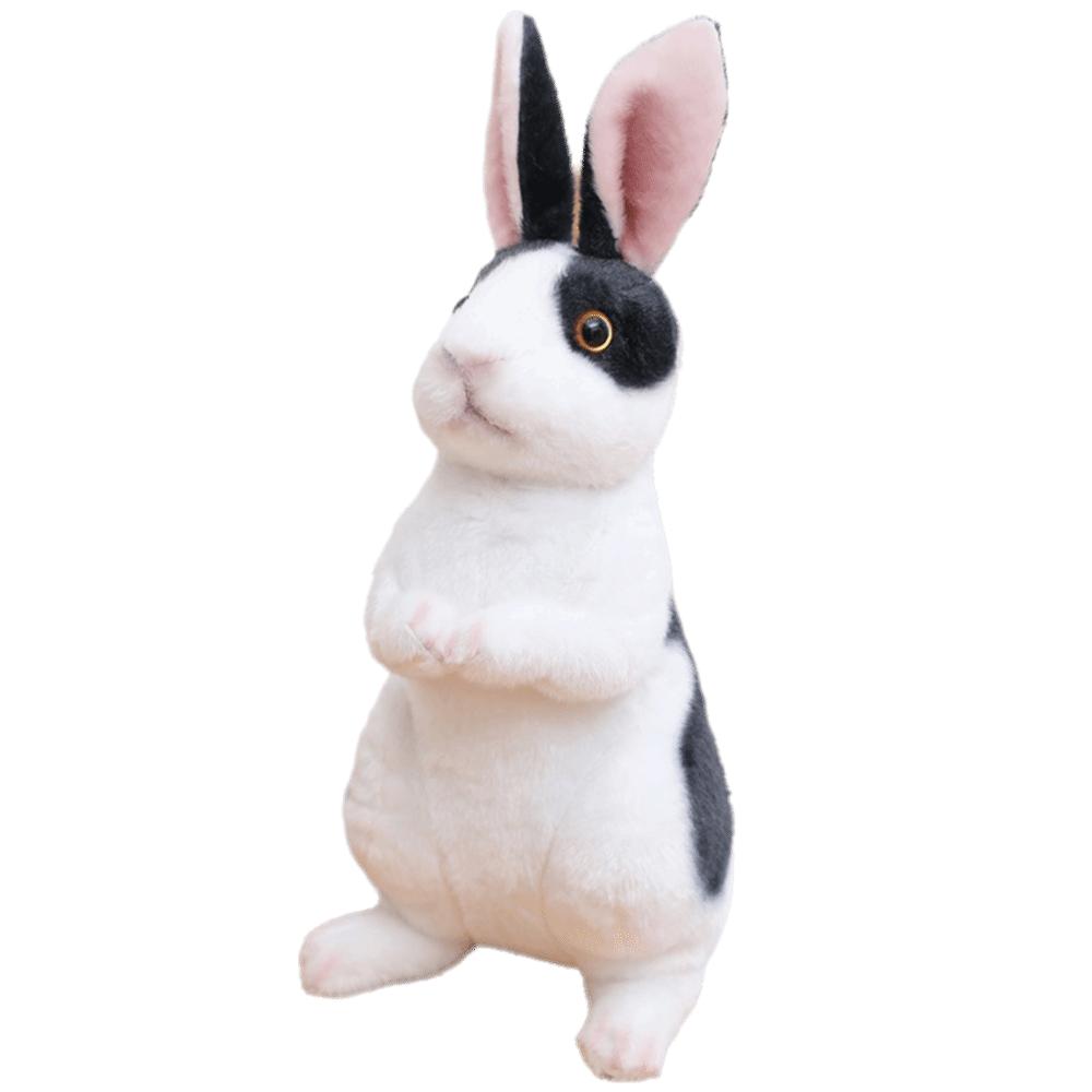 Soft Skin-friendly Simulation Animal Doll Long Ears Realistic Rabbit Plush  Birthday Gift