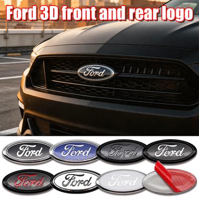 KLYC3 1Pc 17.5cm ABS Replacement Emblem Badge For Edge Ranger Front Hood Trunk Fusion Focus Escape Fiesta Transit Auto Accessory